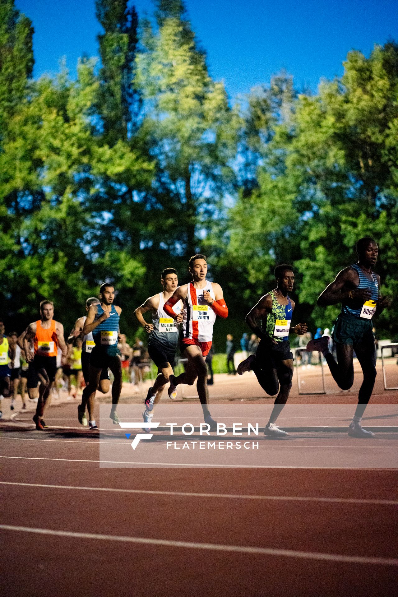 Maximilian Thorwirth (SFD 75 Duesseldorf-Sued) ueber 5000m am 28.05.2022 waehrend der World Athletics Continental Tour IFAM Oordegem in Oordegem